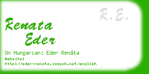 renata eder business card