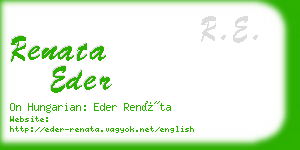 renata eder business card